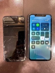 iPhone XR ヒビ割れ修理