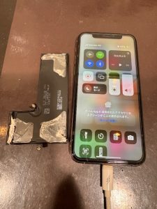 iPhone11pro　バッテリー交換