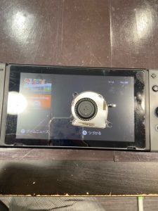 スイッチ変な音がする