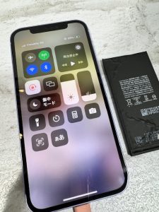 iPhone12　バッテリー交換