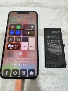 iPhone13mini　バッテリー交換