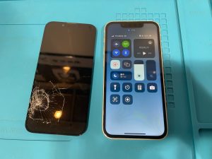 ディスプレイ破損 iPhone13mini