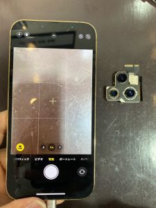 iPhone13Pro　リアカメラ交換　尼崎市よりお越しのお客様