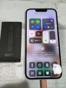 iPhone14　バッテリー交換