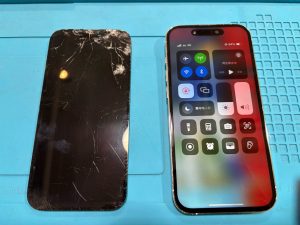 液晶修理 iPhone14Pro 修理後 表示OK