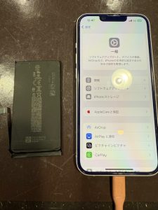 iPhone14　バッテリー交換