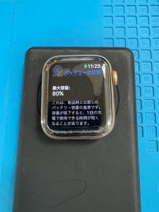 バッテリー交換 AppleWatchSE40mm 最大容量80%