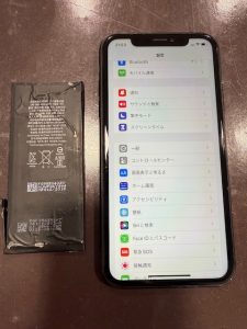 iPhoneXR　バッテリー交換
