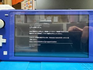 2101-0001表示のSwitchLite