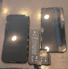 iphone12mini　フロントパネル、バッテリー交換