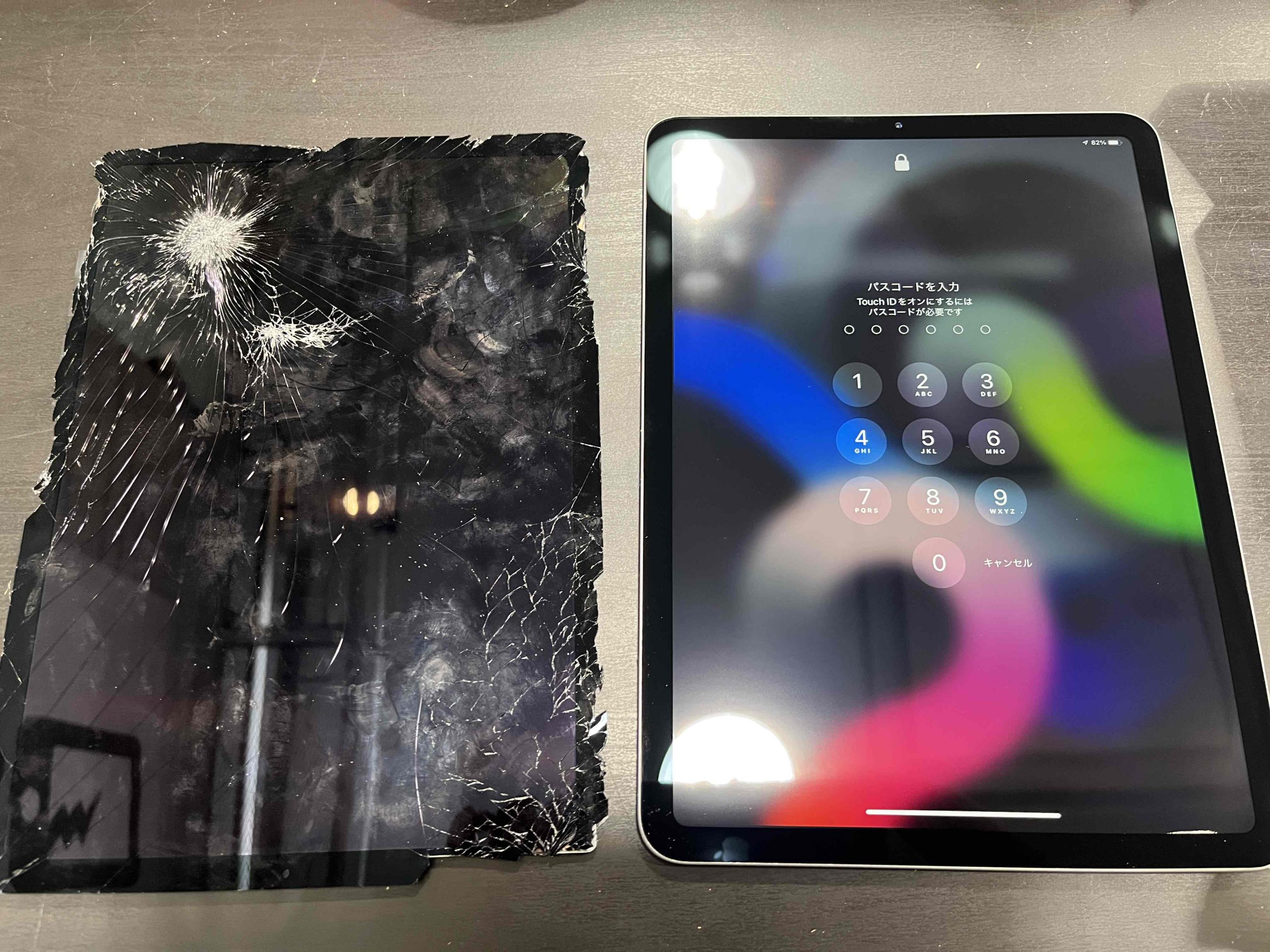 【イオンモール伊丹店】iPad Air4　画面割れ　伊丹市よりお越しのお客様